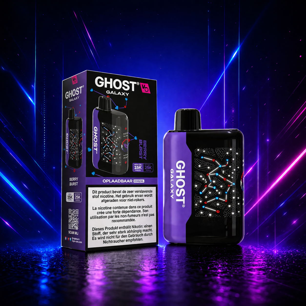 Ghost Galaxy 25K puffs - vape descartavel portugal