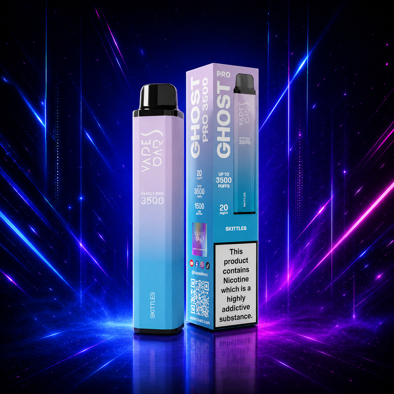 Ghost Pro 3500 puffs- vape descartavel portugal